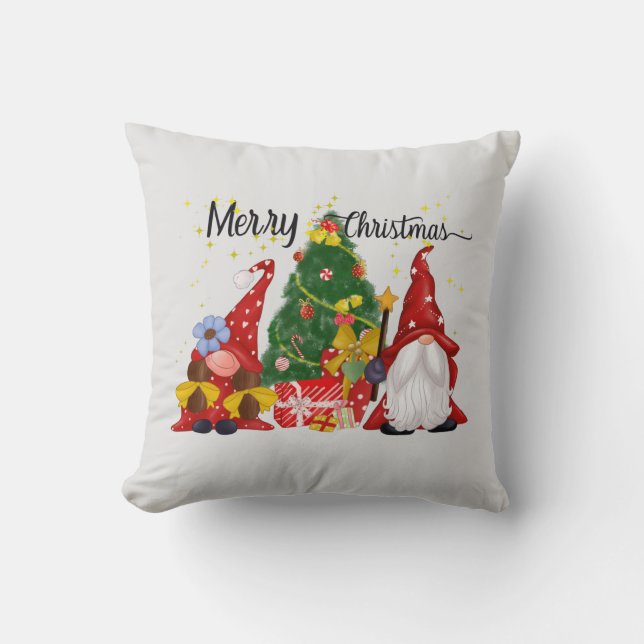 Festif gnomes de Noël Oreillers (Recto)