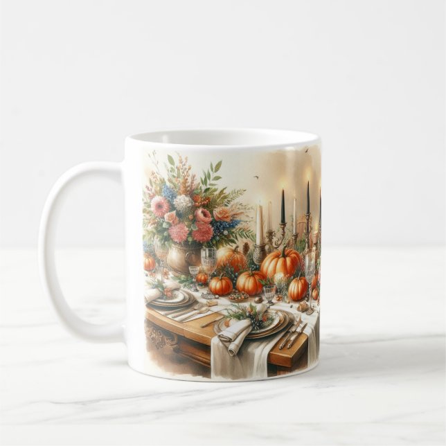 Festif Thanksgiving Diner Mug (Gauche)