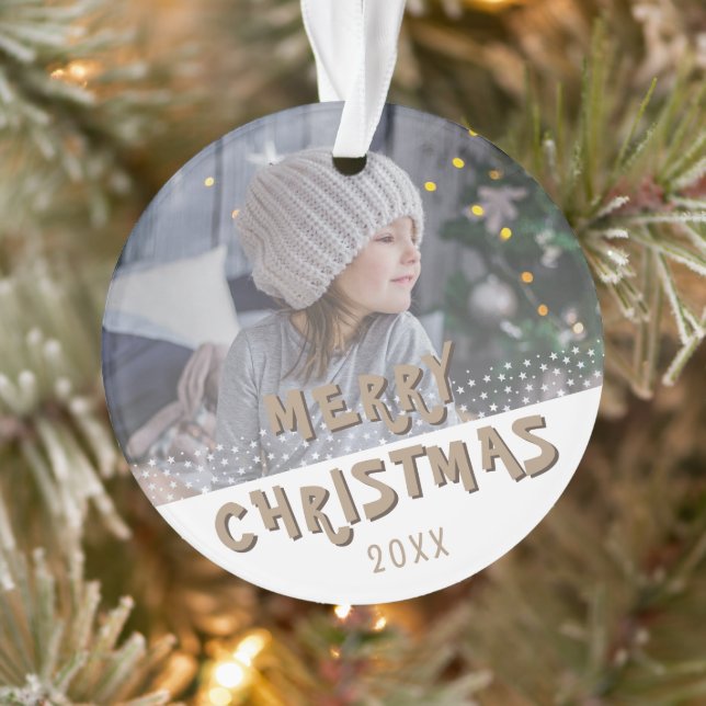 Festin Joyeux Noël Keepsaké photo (Arbre)