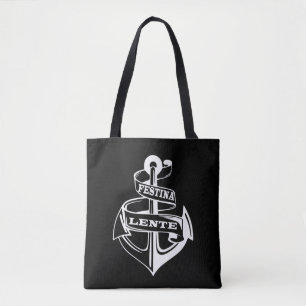 Festina lente tote bag