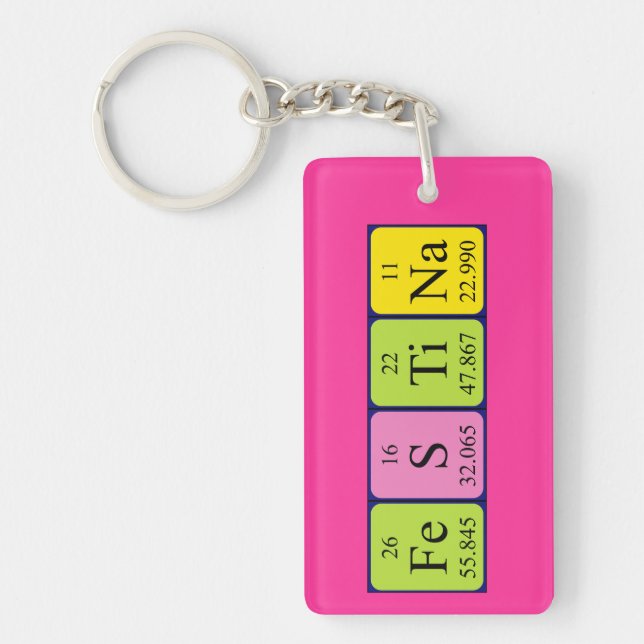 Festina periodic table name keyring (Front)