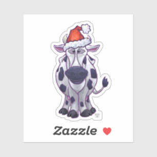 Festisve Cow Christmas