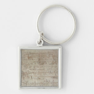 Festival at the Chateau d'Anet Keychain