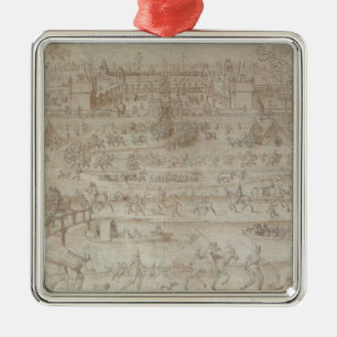 Festival at the Chateau d'Anet Metal Ornament