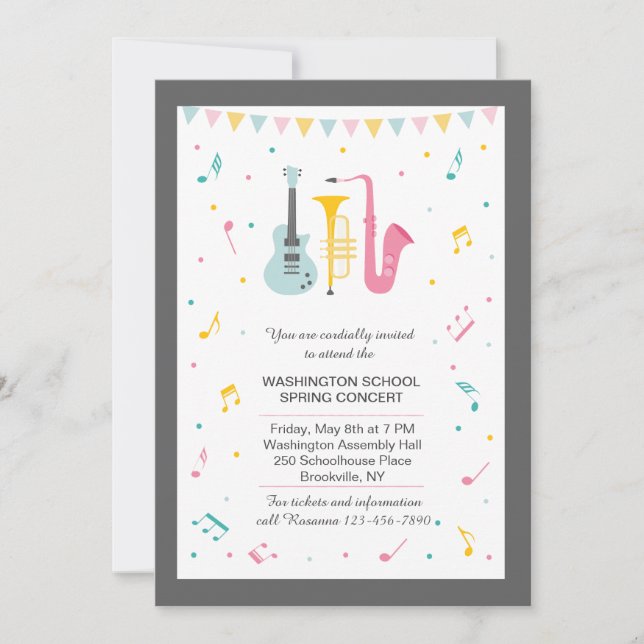 Festival de musique Invitation (Devant)
