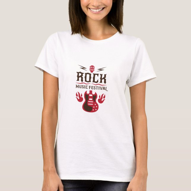 Festival de rock guitare T-shirt femme (Devant)