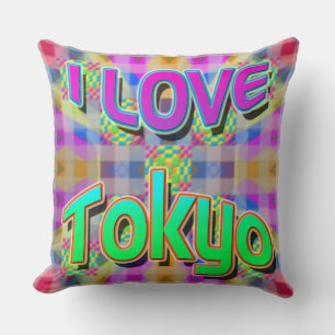 Festival de Tokyo 1 Coussin "I LOVE Tokyo"