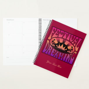 Festival Dreaming Retro Raspberry-Apricot-Plum 3 Planner