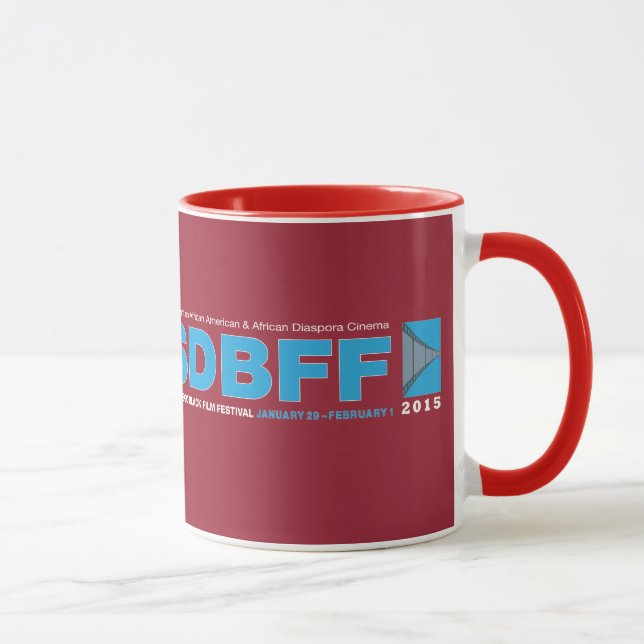 Festival du film noir de San Diego 11oz Ringer Mug (Droite)