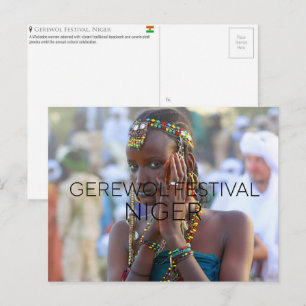 Festival Gerewol, carte postale du Niger