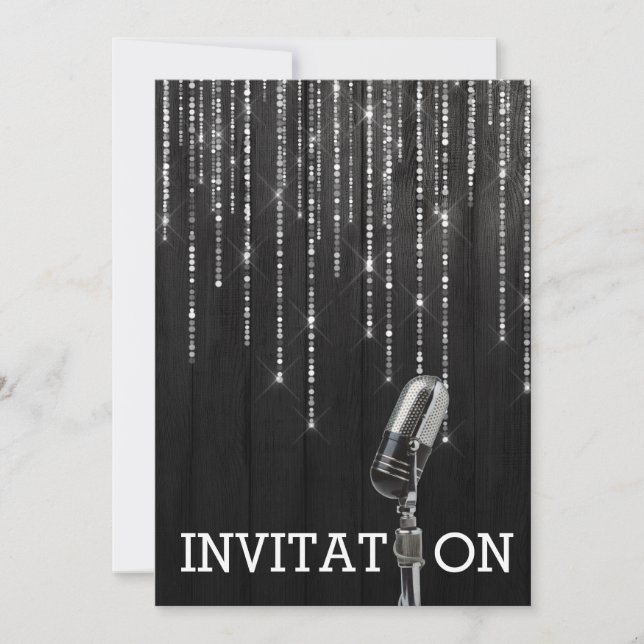 Festival Glamor Anniversaire Invitation personnali (Devant)