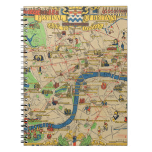 Festival of Britain: Guide to London Map Notebook