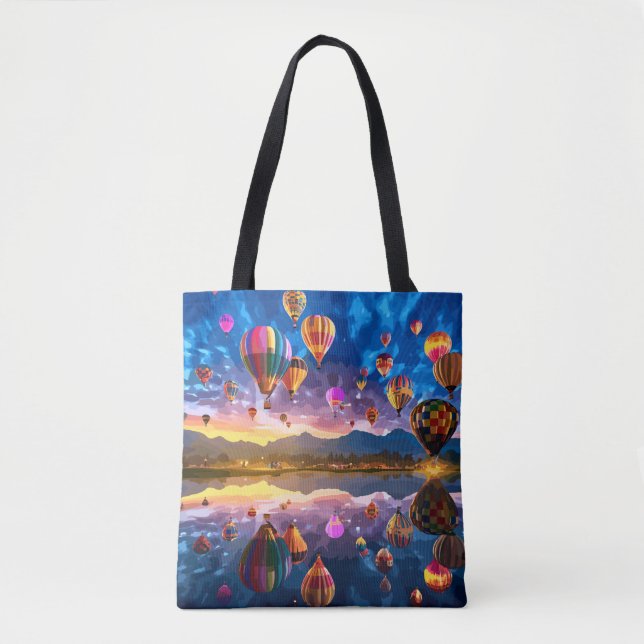 Festival of Hot Air Balloons Tote Bag (Front)