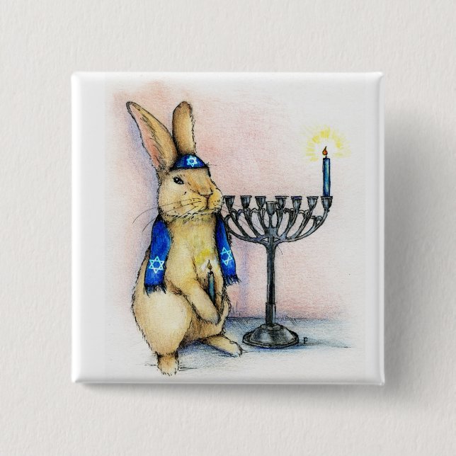 Festival of Lights 2 Inch Square Button (Front)