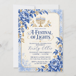Festival of Lights Hanukkah Invitation