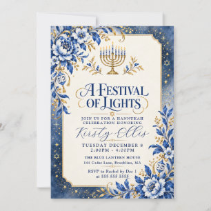 Festival of Lights Hanukkah Invitation