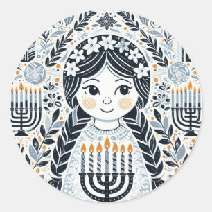 Festival of Lights: Hanukkah Sameach Stickers 