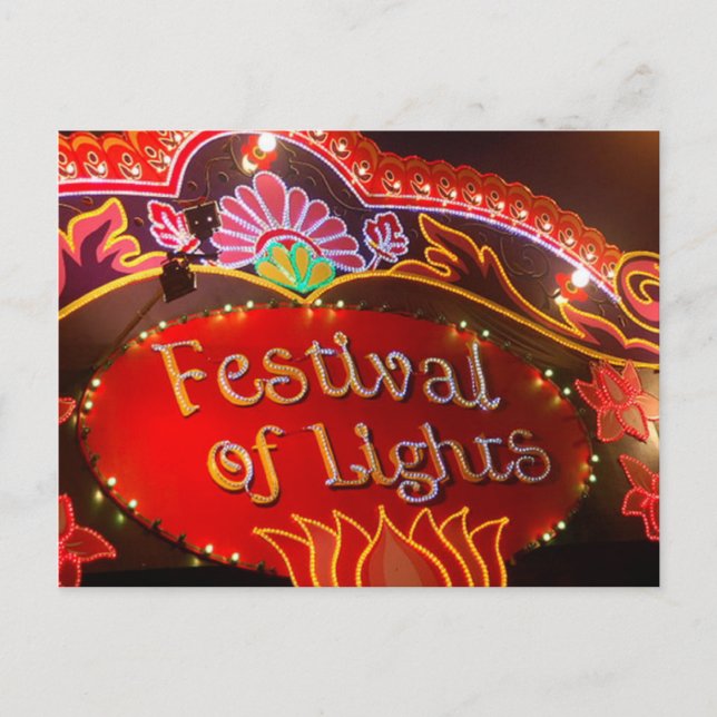 Festival of lights postcard (Front)