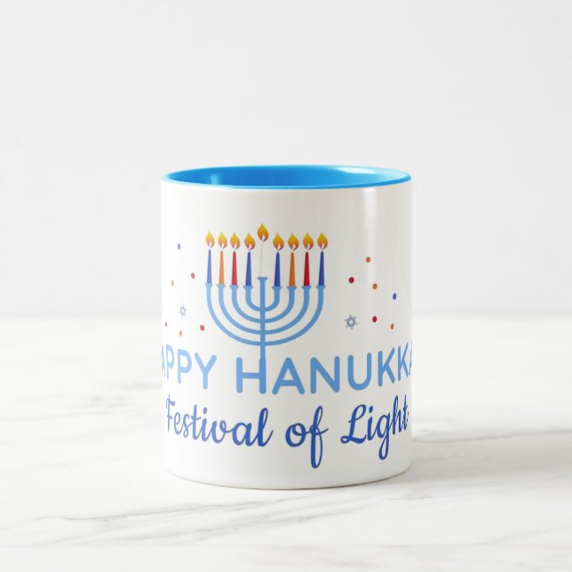 Festival of Lights Two-Tone Coffee Mug (Center)
