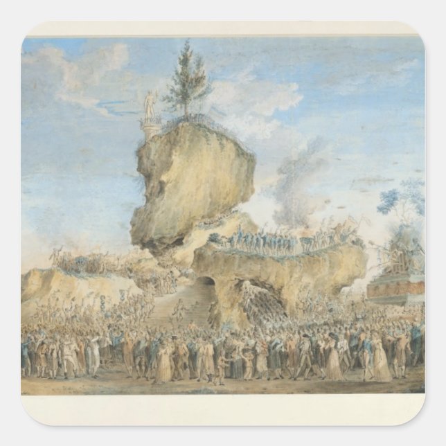 Festival of Supreme Being at the Square Sticker (Front)