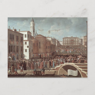 Festival of the Blessed Virgin Mary on Santa Holiday Postcard
