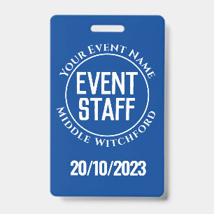 Festival or Other Event Staff Official Badge