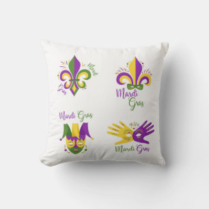 Festival pattern throw pillow