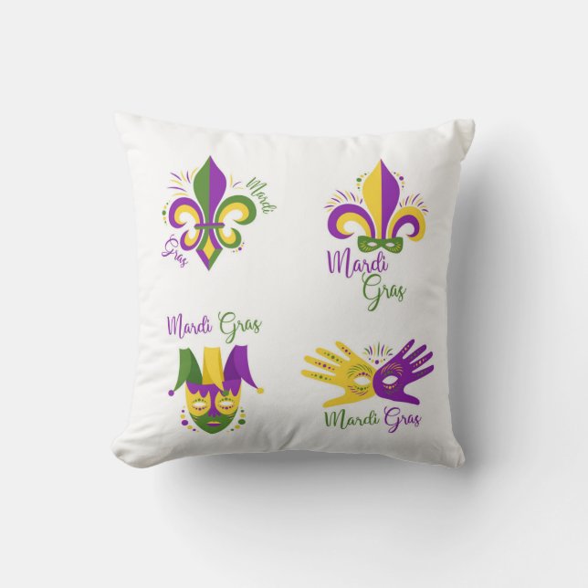 Festival pattern throw pillow (Front)