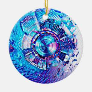 Festival Psychedelic Rave Portal Ceramic Ornament