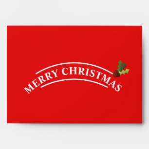 Festival Red Christmas Holiday Envelope