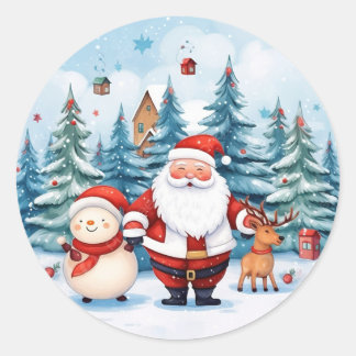 " Festival stickers collection " Christmas design 