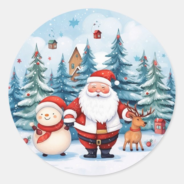 " Festival stickers collection " Christmas design  (Front)