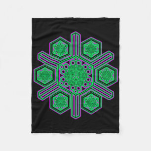 Festival Wear Psytrance Goa Trance Meditation Yoga Fleece Blanket