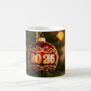 Festive 2025 Ornament Coffee Mug