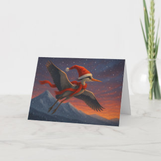 Festive. À plumes. Fabuleux. Carte de vacances