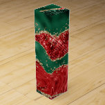 FESTIVE ABSTRACT CHRISTMAS RED GREEN GOLD WINE BOX<br><div class="desc">FESTIVE ABSTRACT CHRISTMAS RED GREEN GOLD</div>