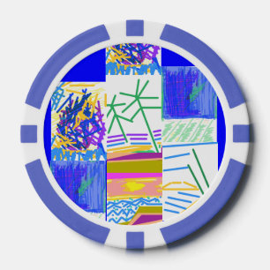 Festive Abstract Poker Chips