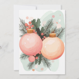 Festive and elegant Christmas Greeting Card