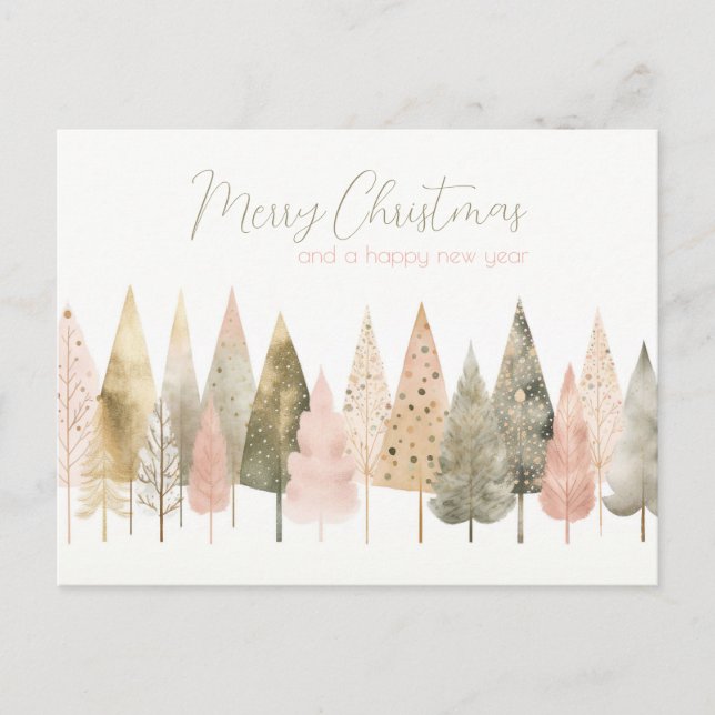 Festive and elegant Christmas Greeting Card (Front)