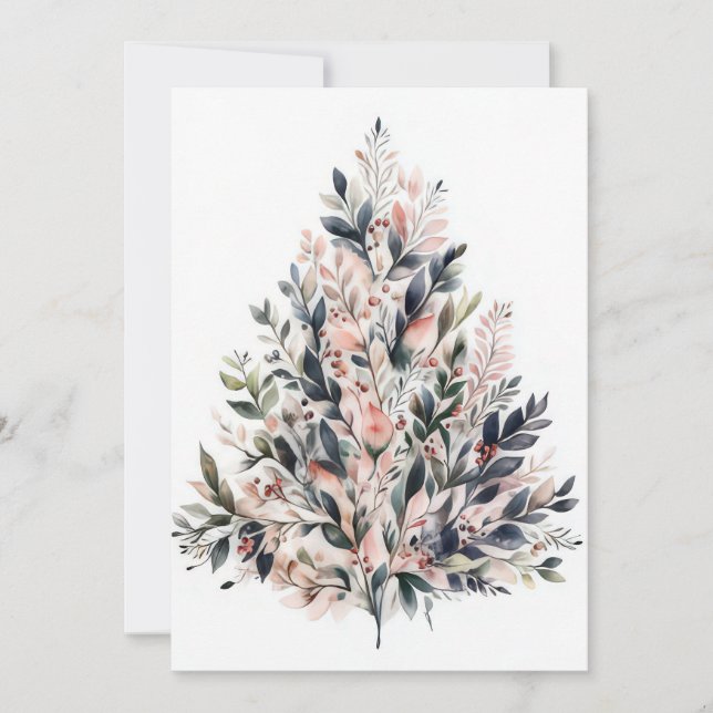 Festive and elegant Christmas Greeting Card (Front)