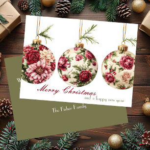 Festive and elegant Christmas Greeting Card 