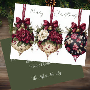 Festive and elegant Christmas Greeting Card 