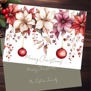 Festive and elegant Christmas Greeting Card 
