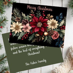 Festive and elegant Christmas Greeting Card