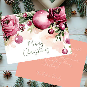 Festive and elegant Christmas Greeting Card