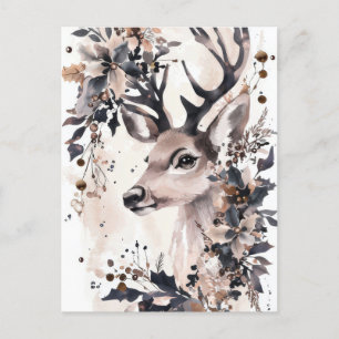 Festive and elegant Christmas Greeting Postcard