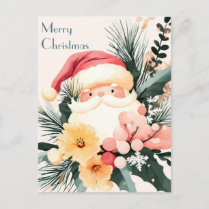Festive and elegant Christmas Greeting Postcard