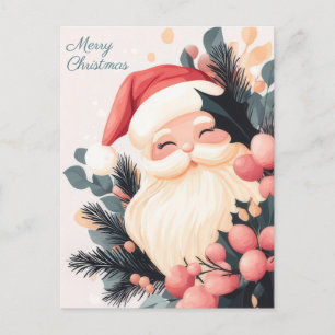 Festive and elegant Christmas Greeting Postcard