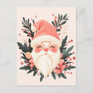 Festive and elegant Christmas Greeting Postcard