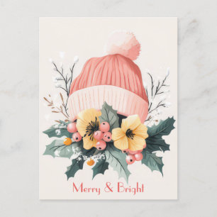 Festive and elegant Christmas Greeting Postcard